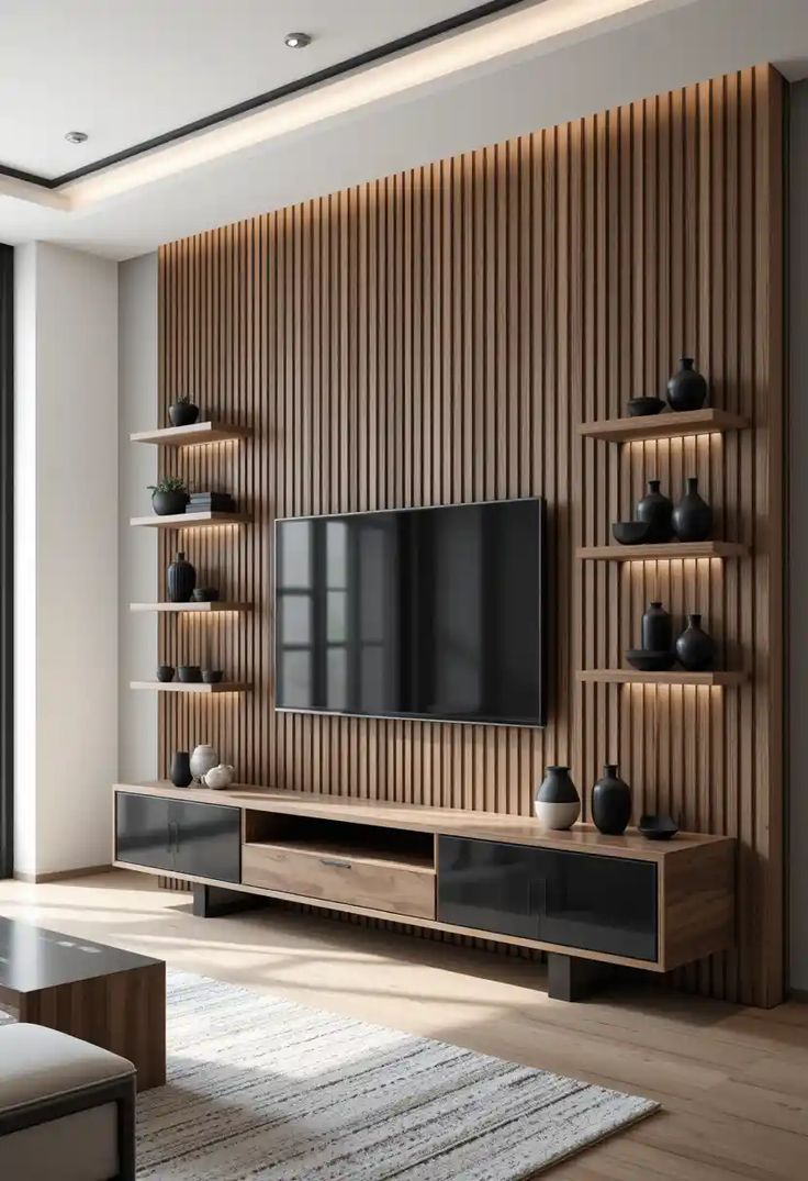 Wood Accent Wall inspiration 10